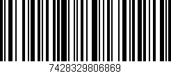 Código de barras (EAN, GTIN, SKU, ISBN): '7428329806869'