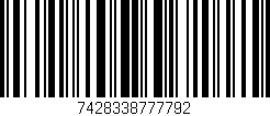 Código de barras (EAN, GTIN, SKU, ISBN): '7428338777792'