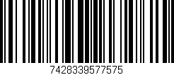 Código de barras (EAN, GTIN, SKU, ISBN): '7428339577575'