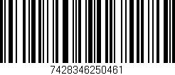 Código de barras (EAN, GTIN, SKU, ISBN): '7428346250461'
