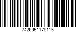 Código de barras (EAN, GTIN, SKU, ISBN): '7428351179115'