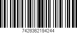 Código de barras (EAN, GTIN, SKU, ISBN): '7428362194244'