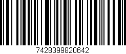 Código de barras (EAN, GTIN, SKU, ISBN): '7428399820642'