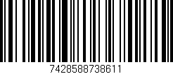 Código de barras (EAN, GTIN, SKU, ISBN): '7428588738611'