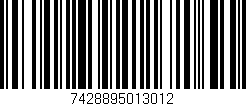 Código de barras (EAN, GTIN, SKU, ISBN): '7428895013012'