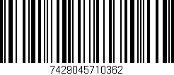 Código de barras (EAN, GTIN, SKU, ISBN): '7429045710362'