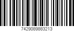 Código de barras (EAN, GTIN, SKU, ISBN): '7429089883213'