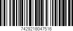 Código de barras (EAN, GTIN, SKU, ISBN): '7429218047516'