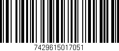 Código de barras (EAN, GTIN, SKU, ISBN): '7429615017051'