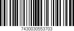 Código de barras (EAN, GTIN, SKU, ISBN): '7430030553703'