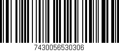 Código de barras (EAN, GTIN, SKU, ISBN): '7430056530306'