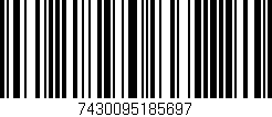 Código de barras (EAN, GTIN, SKU, ISBN): '7430095185697'