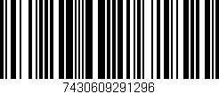 Código de barras (EAN, GTIN, SKU, ISBN): '7430609291296'