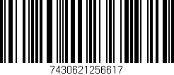 Código de barras (EAN, GTIN, SKU, ISBN): '7430621256617'