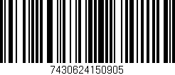 Código de barras (EAN, GTIN, SKU, ISBN): '7430624150905'