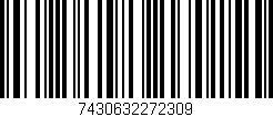 Código de barras (EAN, GTIN, SKU, ISBN): '7430632272309'