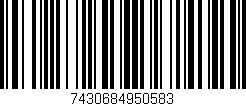Código de barras (EAN, GTIN, SKU, ISBN): '7430684950583'