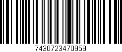 Código de barras (EAN, GTIN, SKU, ISBN): '7430723470959'