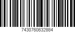 Código de barras (EAN, GTIN, SKU, ISBN): '7430760632884'