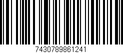 Código de barras (EAN, GTIN, SKU, ISBN): '7430789861241'