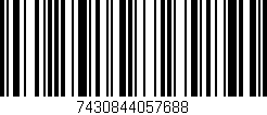 Código de barras (EAN, GTIN, SKU, ISBN): '7430844057688'