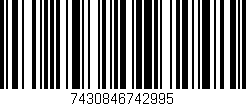 Código de barras (EAN, GTIN, SKU, ISBN): '7430846742995'