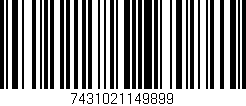 Código de barras (EAN, GTIN, SKU, ISBN): '7431021149899'