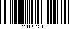 Código de barras (EAN, GTIN, SKU, ISBN): '74312113802'