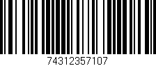 Código de barras (EAN, GTIN, SKU, ISBN): '74312357107'