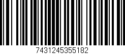 Código de barras (EAN, GTIN, SKU, ISBN): '7431245355182'