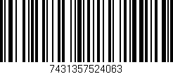 Código de barras (EAN, GTIN, SKU, ISBN): '7431357524063'