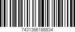 Código de barras (EAN, GTIN, SKU, ISBN): '7431366166834'