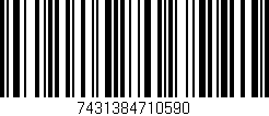 Código de barras (EAN, GTIN, SKU, ISBN): '7431384710590'