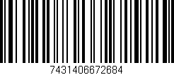 Código de barras (EAN, GTIN, SKU, ISBN): '7431406672684'