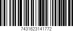 Código de barras (EAN, GTIN, SKU, ISBN): '7431623141772'