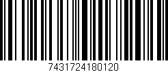 Código de barras (EAN, GTIN, SKU, ISBN): '7431724180120'