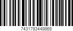 Código de barras (EAN, GTIN, SKU, ISBN): '7431793449869'