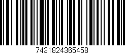 Código de barras (EAN, GTIN, SKU, ISBN): '7431824365458'