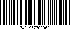 Código de barras (EAN, GTIN, SKU, ISBN): '7431967708860'