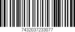 Código de barras (EAN, GTIN, SKU, ISBN): '7432037233077'