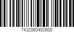 Código de barras (EAN, GTIN, SKU, ISBN): '7432060482800'
