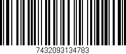 Código de barras (EAN, GTIN, SKU, ISBN): '7432093134783'