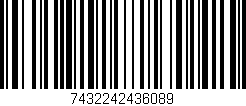 Código de barras (EAN, GTIN, SKU, ISBN): '7432242436089'