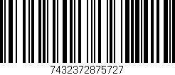 Código de barras (EAN, GTIN, SKU, ISBN): '7432372875727'