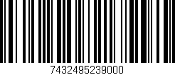 Código de barras (EAN, GTIN, SKU, ISBN): '7432495239000'