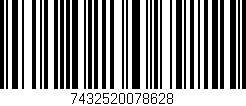 Código de barras (EAN, GTIN, SKU, ISBN): '7432520078628'