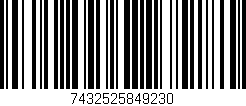 Código de barras (EAN, GTIN, SKU, ISBN): '7432525849230'