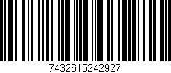 Código de barras (EAN, GTIN, SKU, ISBN): '7432615242927'