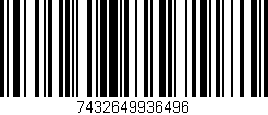 Código de barras (EAN, GTIN, SKU, ISBN): '7432649936496'