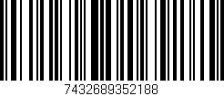 Código de barras (EAN, GTIN, SKU, ISBN): '7432689352188'